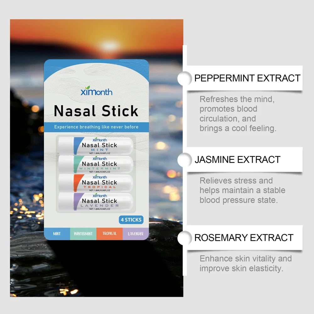 Aromatherapy Nasal Stick 4 Pack